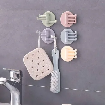 Kitchen & Bathroom Storage Hook Rotatable For Wall